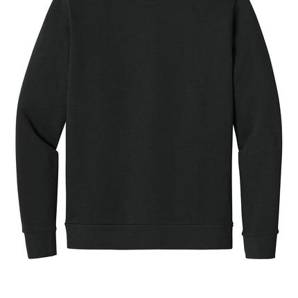 Black Next Level Apparel Santa Barbara Pocket Sweatshirt with front pocket and relaxed fit, shown from the back.