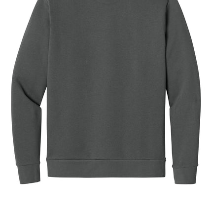Next Level Apparel Santa Barbara Pocket Sweatshirt in heavy metal gray with front pocket, casual unisex sweatshirt for everyday wear