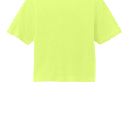 Neon Lemon Mint Comfort Colors Boxy Tee for Women – heavyweight, garment-dyed with custom print back
