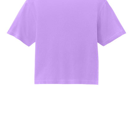 Neon Violet Mint Comfort Colors Boxy Tee for Women – heavyweight, garment-dyed with custom print Back