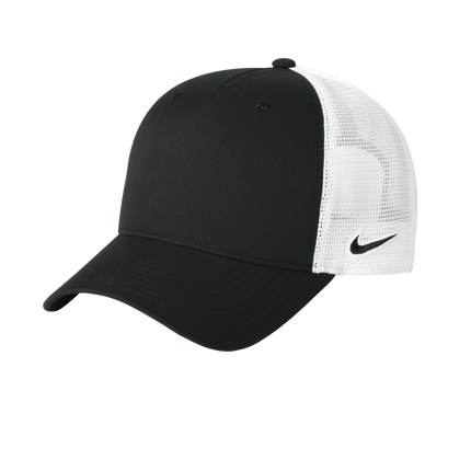 black and white nike trucker hat