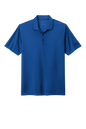 Nike men's Dri-FIT polo shirt in blue with a print design, made for comfort and style in a classic polo fit.