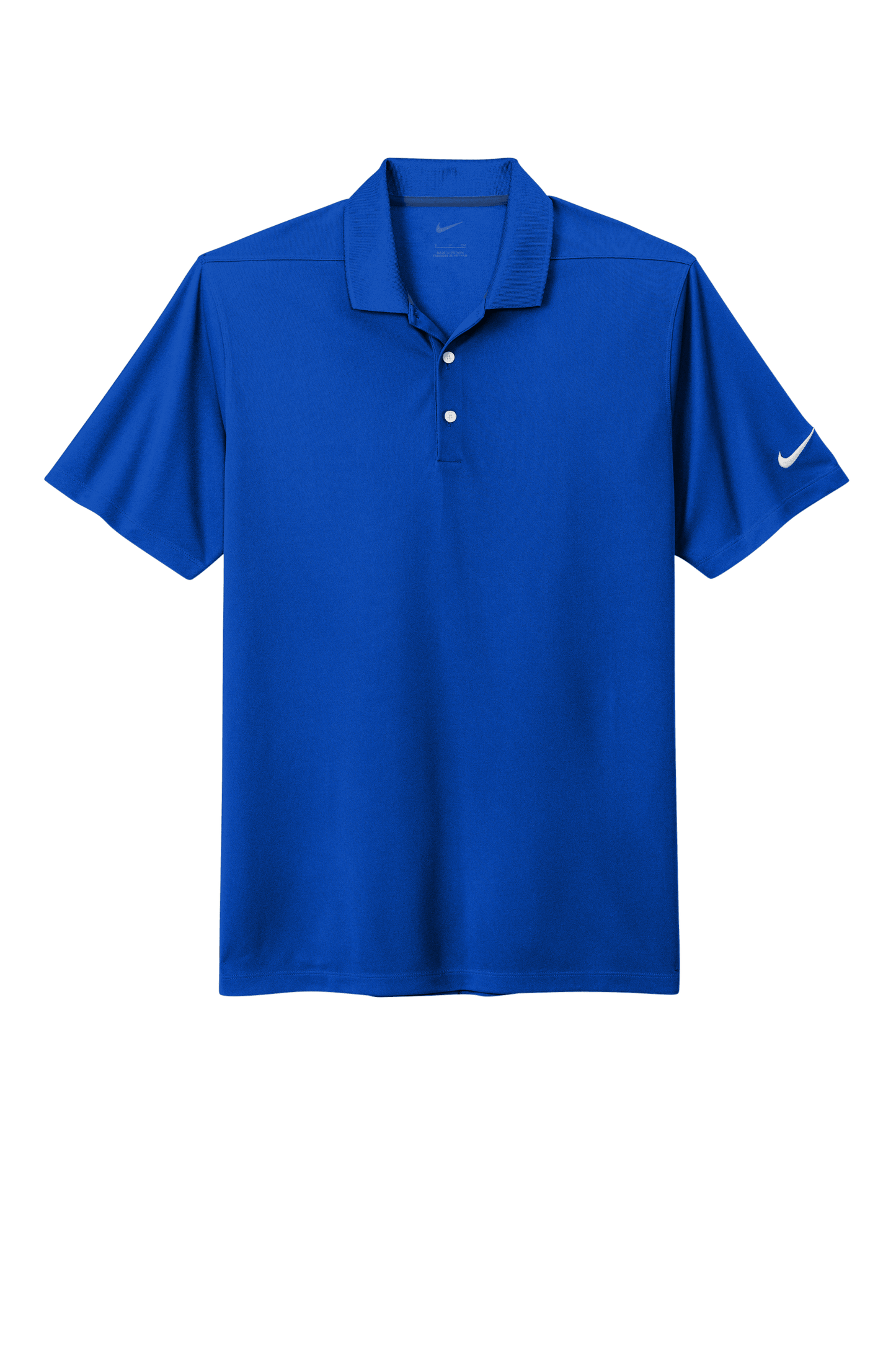 Nike men's Dri-FIT polo shirt with a vibrant print, showcasing a comfortable fit and breathable athletic fabric.