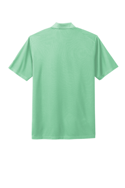 Nike men's Dri-FIT polo shirt with mint print, shown from the back, highlighting breathable athletic men's polo from Nike.