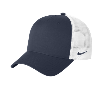 nike navy white snapback at print view