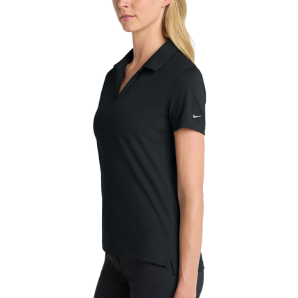 Nike Women's Dri-FIT Polo Shirt Print View black  Side