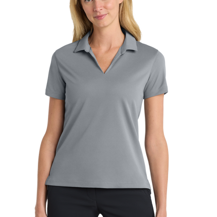 Nike Women's Dri-FIT Polo Shirt Print  View Cool Grey