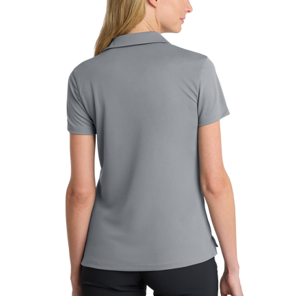 Nike Women's Dri-FIT Polo Shirt Print  View Cool Grey Back