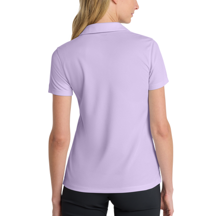 Nike Women's Dri-FIT Polo Shirt Print  View Lilac Back