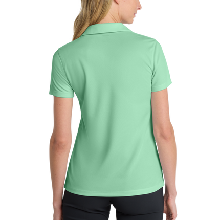 Nike Women's Dri-FIT Polo Shirt Print  View Mint back