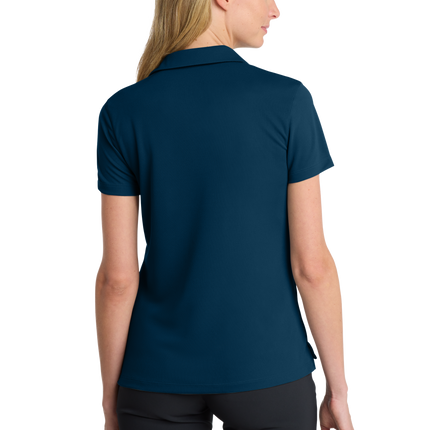 Nike Women's Dri-FIT Polo Shirt Print  View Navy Back