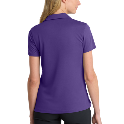 Nike Women's Dri-FIT Polo Shirt Print  View Purple back