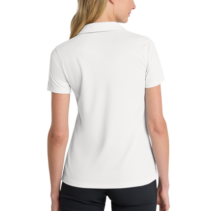 Nike Women's Dri-FIT Polo Shirt Print  View White  Back