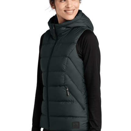 OR Outdoor Research Women's Coldsnap Hooded Down Vest at Print View - Print-View