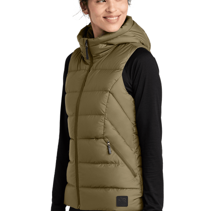 OR Outdoor Research Women's Coldsnap Hooded Down Vest at Print View - Print-View