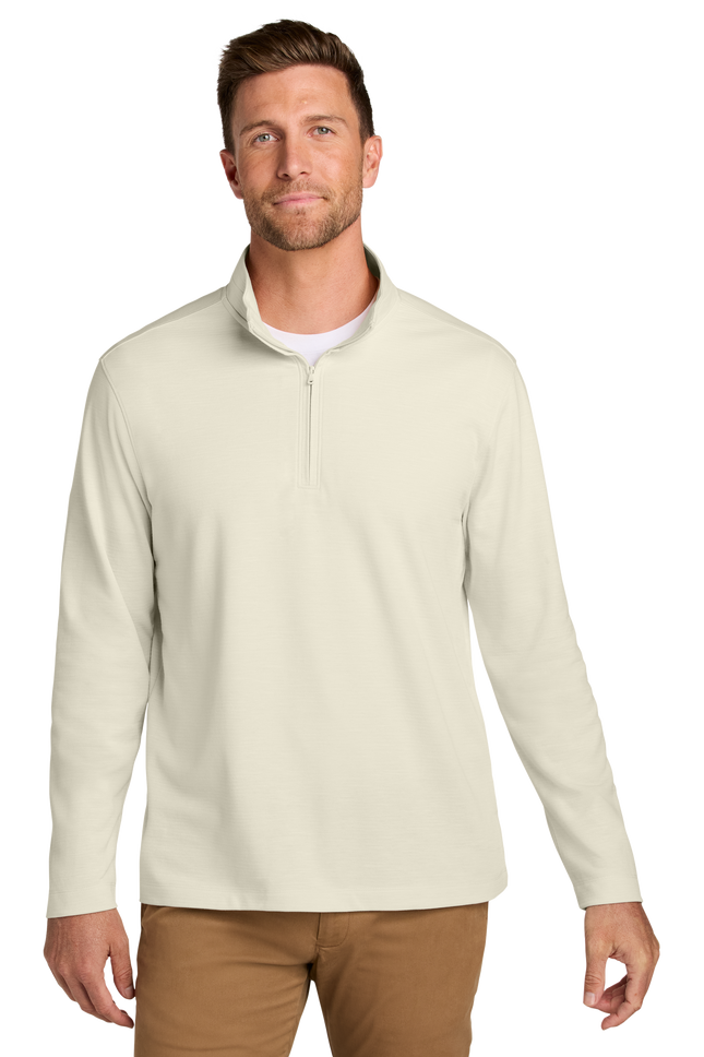 off white cream color quarter zip sweatshirt print view