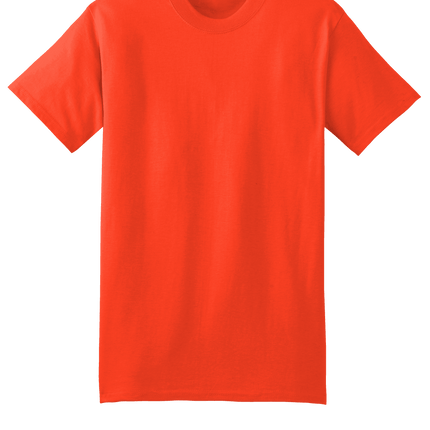 Orange Hanes® Beefy t-shirt – Heavyweight 100% Cotton T-Shirt, Customizable at Print View