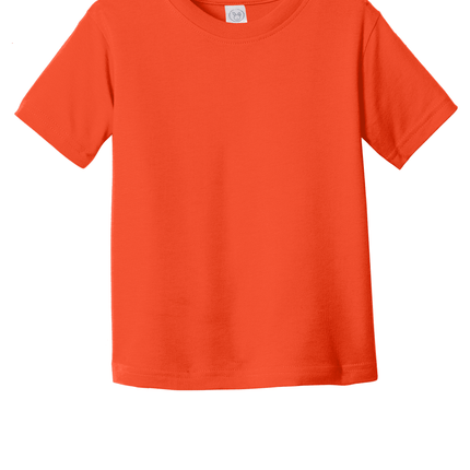 Orange Toddler Fine Jersey Tee – Soft Cotton Custom T-Shirt for Kids by Print View
