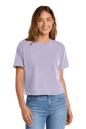Comfort Colors women's orchid mint crop top, heavyweight garment-dyed boxy tee with relaxed fit, featuring a custom print.