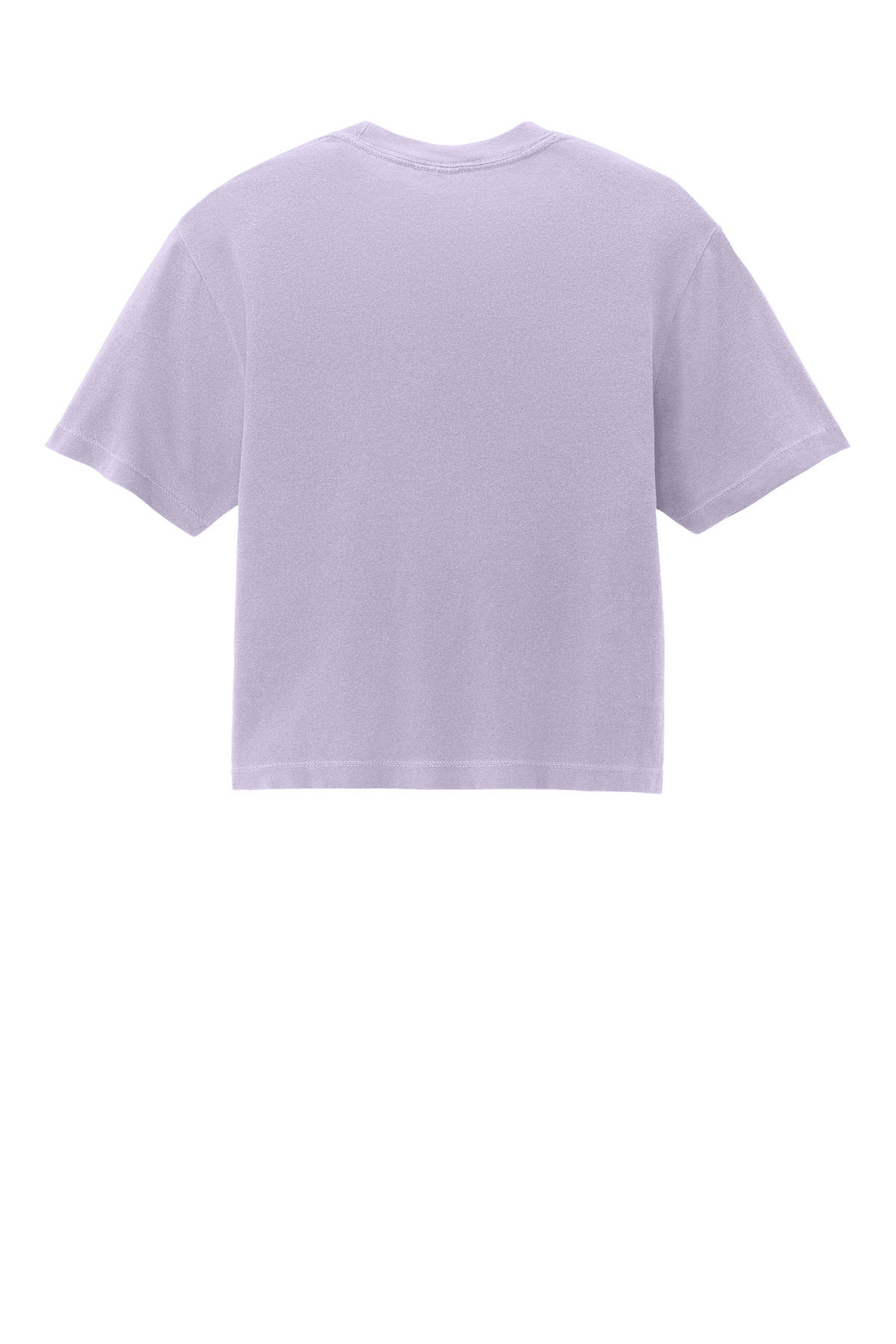Comfort Colors women's heavy-weight garment-dyed boxy crop top in orchid mint with relaxed fit and custom print back.