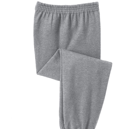  Port & Co Youth Core Fleece Sweatpant view - gray - cozy youth sweatpant ideal for personalization