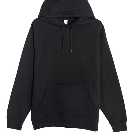 plain black hoodie print view