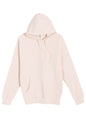 Light pink unisex Lane 7 premium hoodie with a plain design, shown from the print view for customization or plain wear.