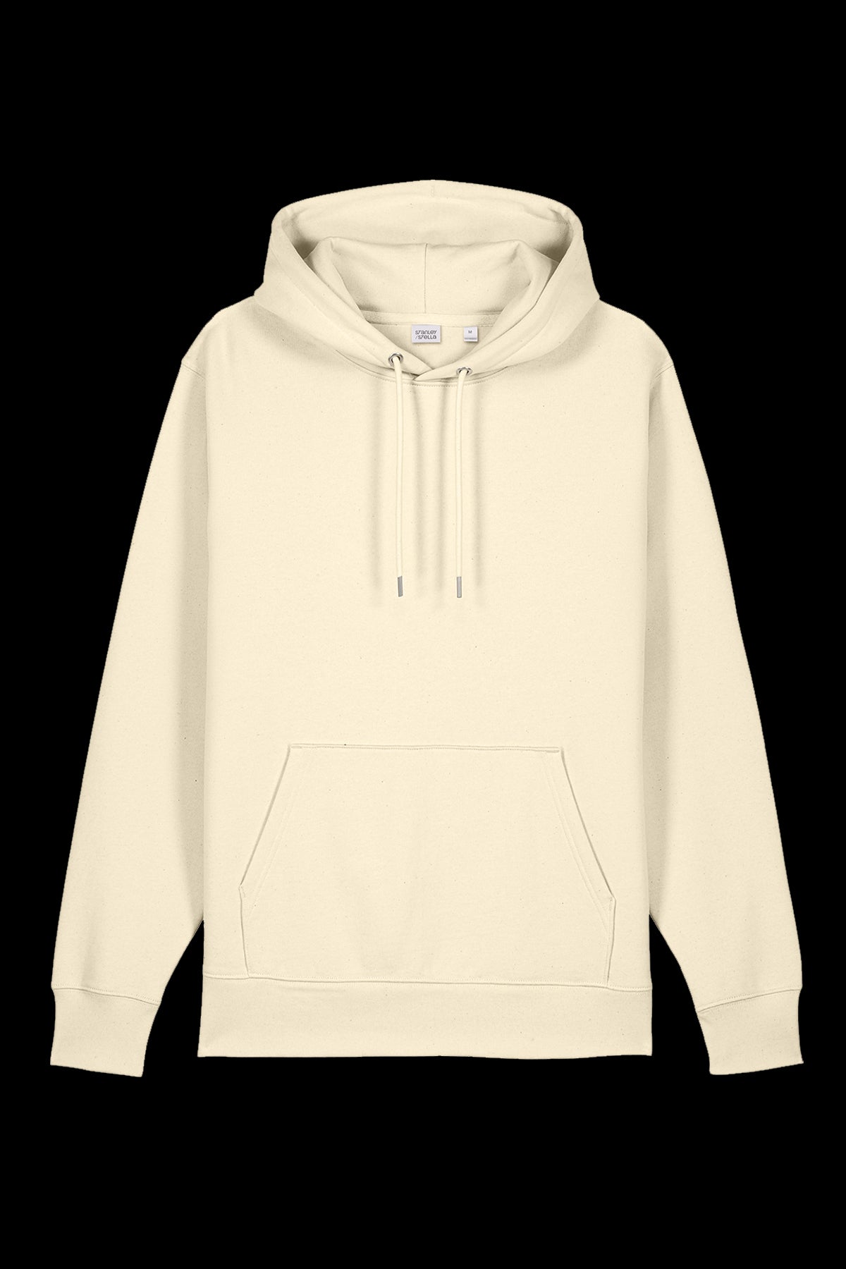 Plain natural-colored Lane 7 hooded sweatshirt featuring a simple hoodie design with a front pocket and drawstrings.