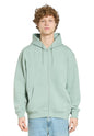 Seafoam green Lane 7 full zip hoodie with customizable print, featuring a comfortable fit and full zipper closure.