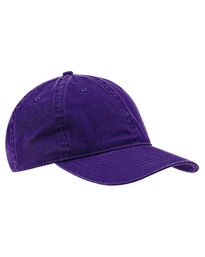 Purple Print View baseball cap with unstructured design and front print, casual baseball hat style by Print View