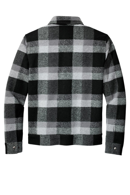 Russell Outdoors™ Basin Jacket in deep black plaid, a men's coat with a classic pattern and durable outdoor fabric.