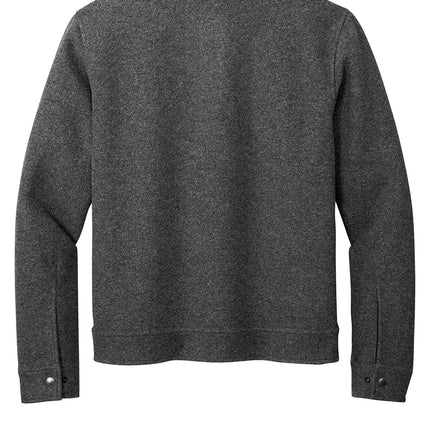 Russell Outdoors Basin Jacket back view in graphiteheather — roomy back for logo or name embroidery; fitted hem.