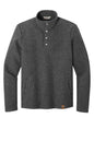 Russell Outdoors™ Basin Snap Pullover sweatshirt in graphite heather, front view showing snap closure and casual fit.