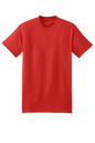 Red Hanes Beefy-T heavyweight 100% cotton short sleeve T-shirt, customizable at print view, casual and durable men's T-shirt