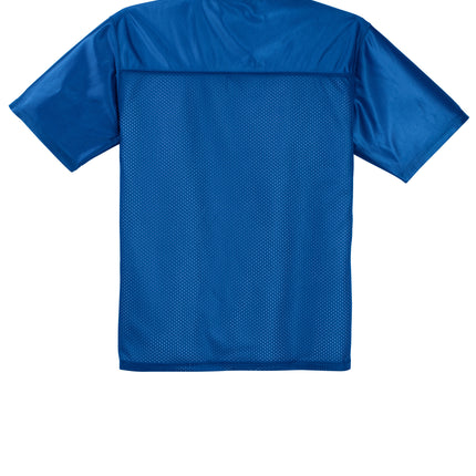 Sport-Tek PosiCharge Replica Jersey back view — Trueroyal jersey back for player number and customization.