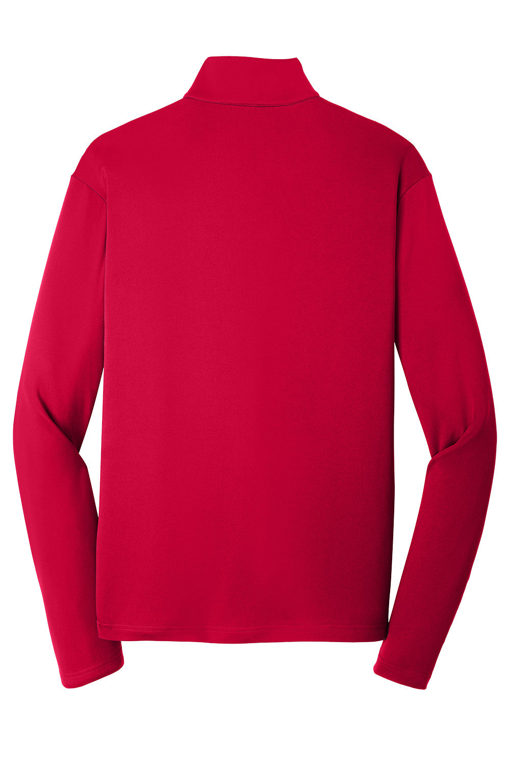 Deep red Sport-Tek PosiCharge Competitor 1/4-Zip pullover by Print-View, shown from the back, lightweight and athletic fit.