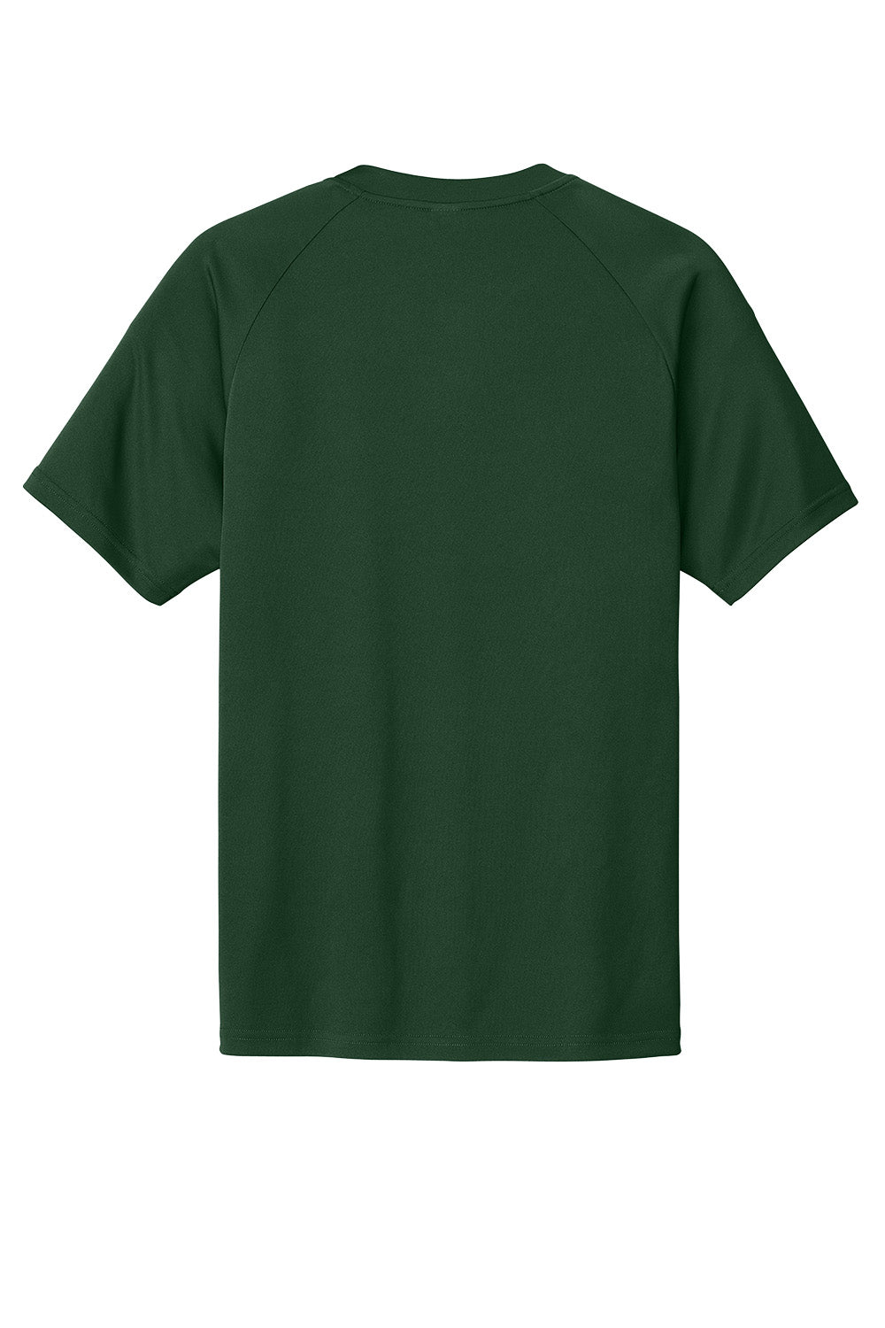 Forest green Sport-Tek® PosiCharge® Competitor™ 2-Button Henley T-shirt with flat back design, branded by Print-View.