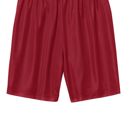 Red athletic shorts 