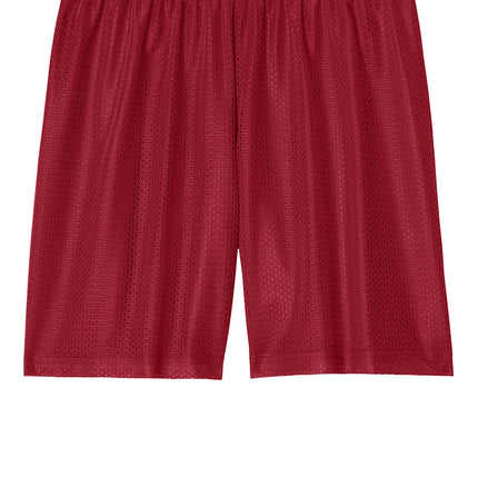 Red athletic shorts