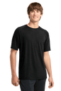 Black Sport-Tek® Ultimate Performance T-shirt ST700 worn by a model, showcasing a fitted athletic design and moisture-wicking fabric.