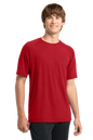 Sport-Tek Ultimate Performance T-shirt in true red, front view showing breathable fabric and athletic fit.