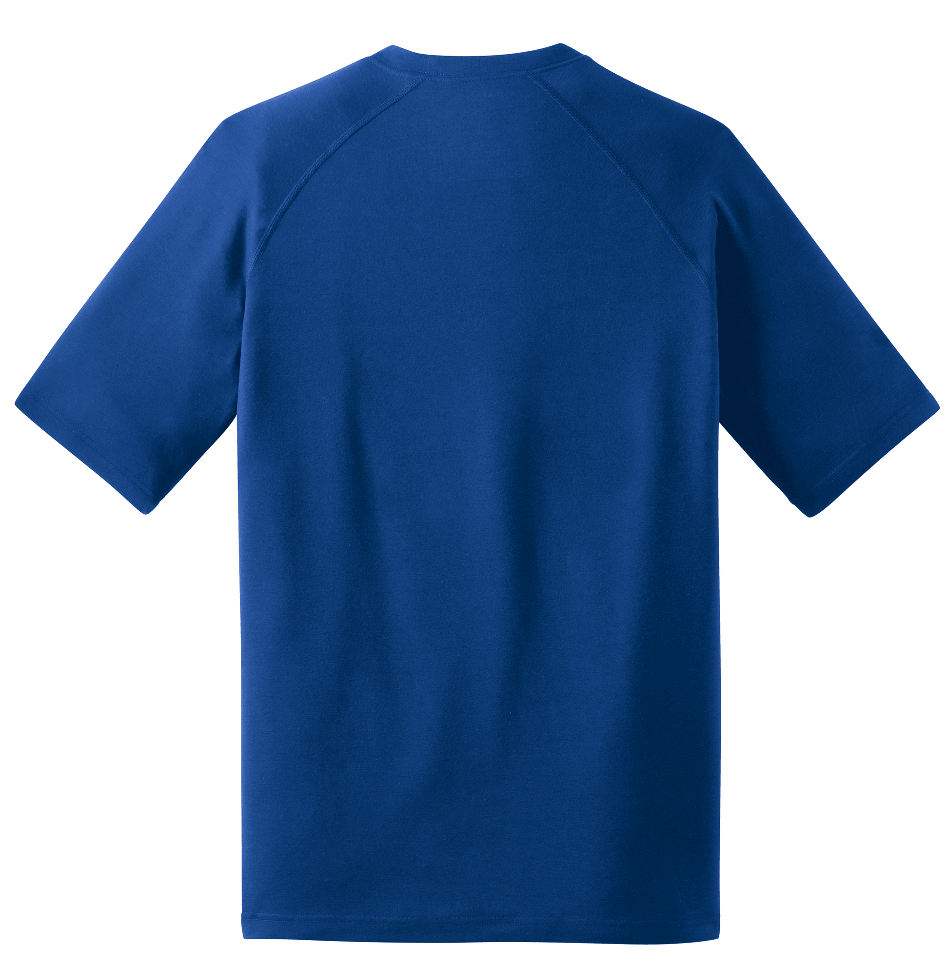 Sport-Tek Ultimate Performance T-shirt in true royal color, lightweight performance fabric, flat back design, ideal for active wear.