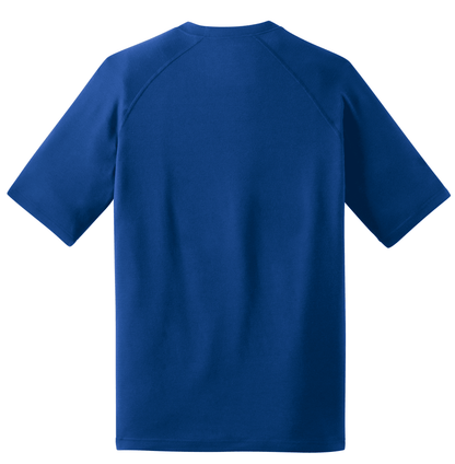 Sport-Tek Ultimate Performance T-shirt in true royal color, lightweight performance fabric, flat back design, ideal for active wear.