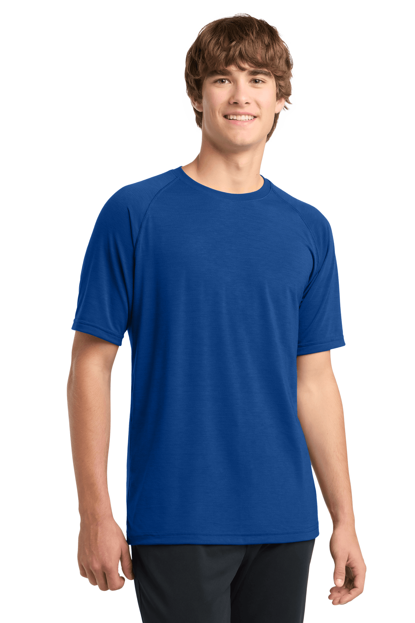 Sport-Tek Ultimate Performance T-shirt ST700 in True Royal, front view, showcasing lightweight, breathable performance fabric.