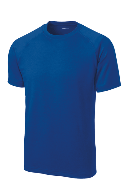Sport-Tek Ultimate Performance T-shirt in true royal color, lightweight performance fabric, designed for active wear.