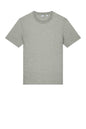 Heather grey unisex Creator 2.0 tee by Stanley/Stella, casual fit, flat front view, ideal for teens and everyday wear.