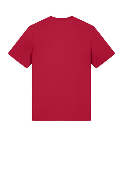Red unisex Stanley/Stella Creator 2.0 T-shirt for teens, flat back view showing fit and fabric details.