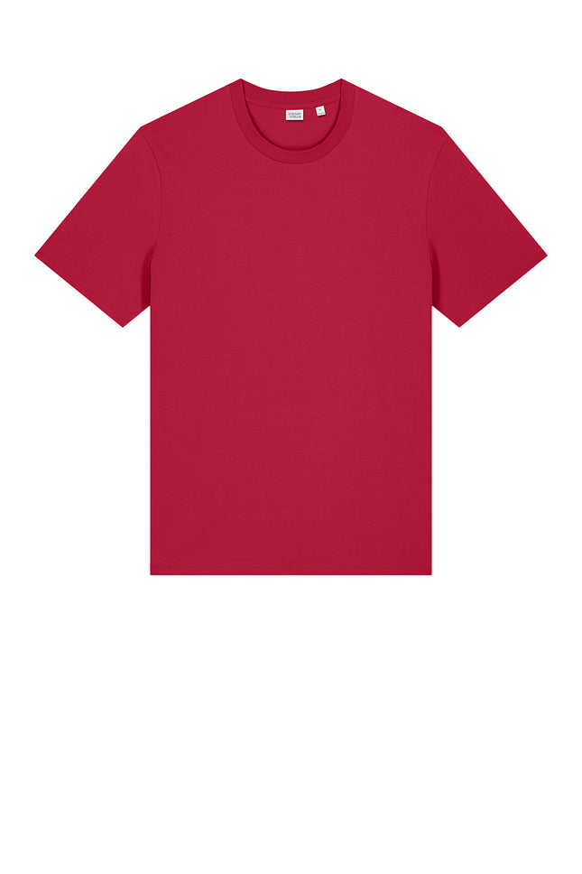 Stanley/Stella Creator 2.0 Tee front view - Red - 100% organic cotton - customizable print area - Print-View