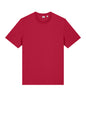 Red Stanley/Stella Unisex Creator 2.0 Tee for teens, flat front view showing classic polo design and comfortable fit.