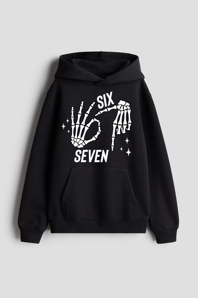 67 Kids Hoodie Black